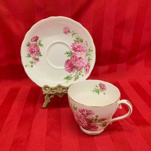 Adderley Fine Bone China England Teacup and Saucer